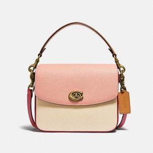Coach Color block  Leather Crossbody Bag